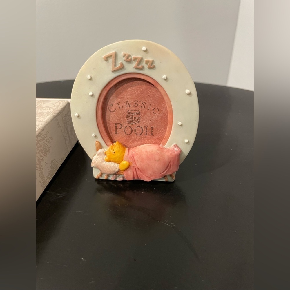 Classic Pooh Cream and Pink Picture Frame